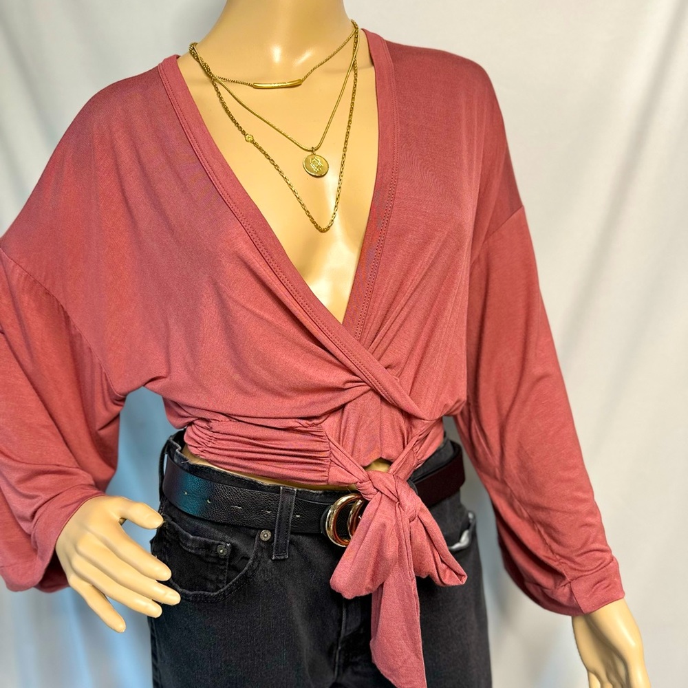 LAZY SUNDAYS WRAP TOP